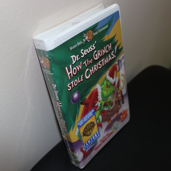 3/$55❤️Dr. Seuss' How The Grinch Stole Christmas! 1999 clamshell VHS animation - Picture 8 of 8